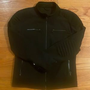Zara men’s black motorcycle jacket